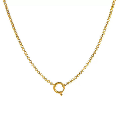 The Thread | 18K Gold-Plated Fine Rolo Chain Necklace | Interchangeable Charm Necklace | DIY Jewelry
