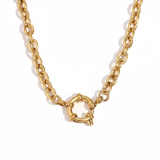 Cable Chain Clean White Background