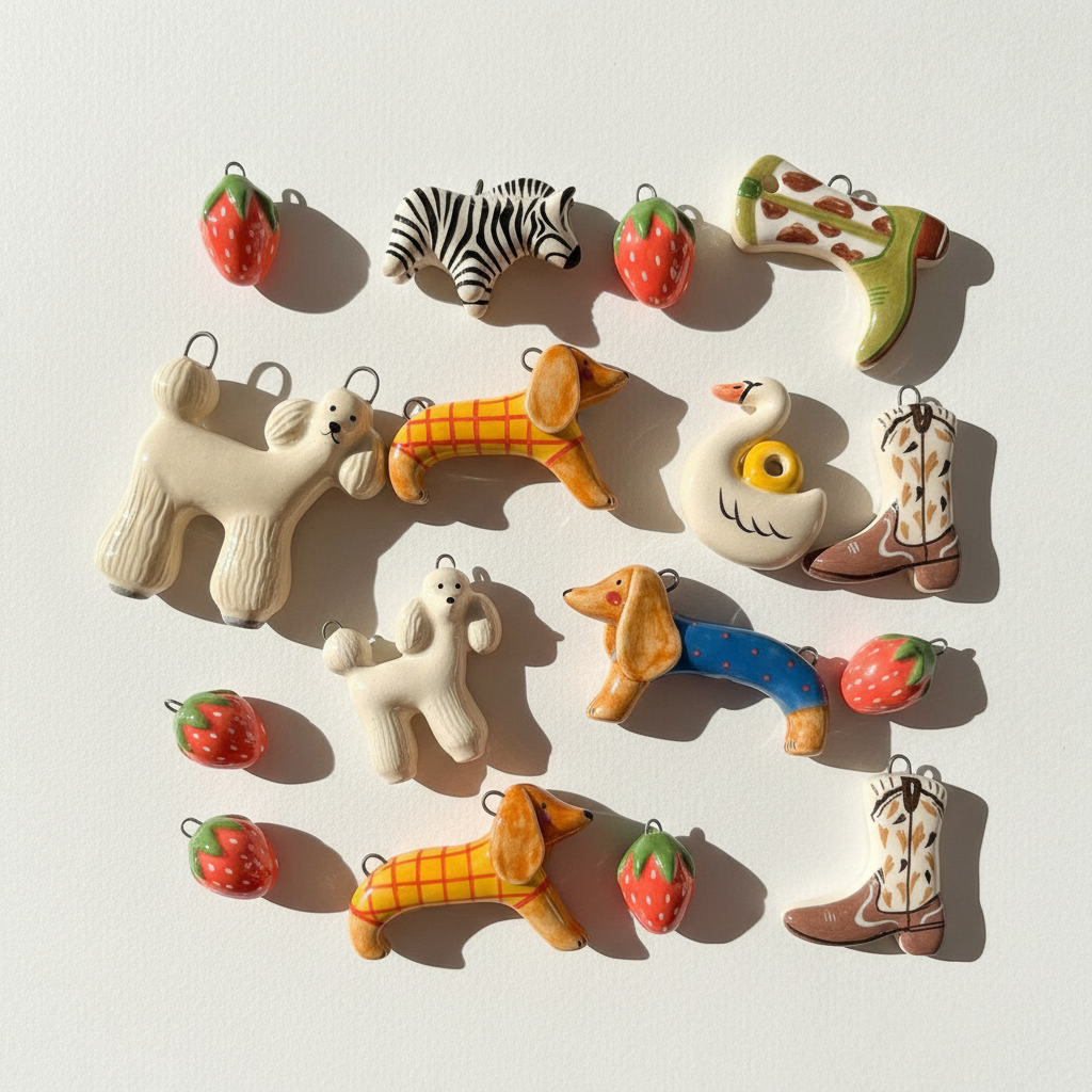 Ceramic Charms 4 - Clean Grid