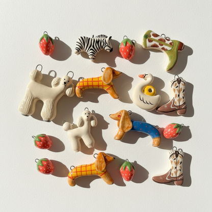 Ceramic Charms 4 - Clean Grid