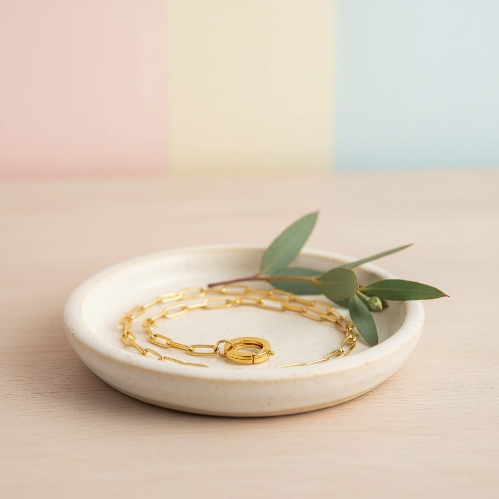 Ceramic Dish with Eucalyptus