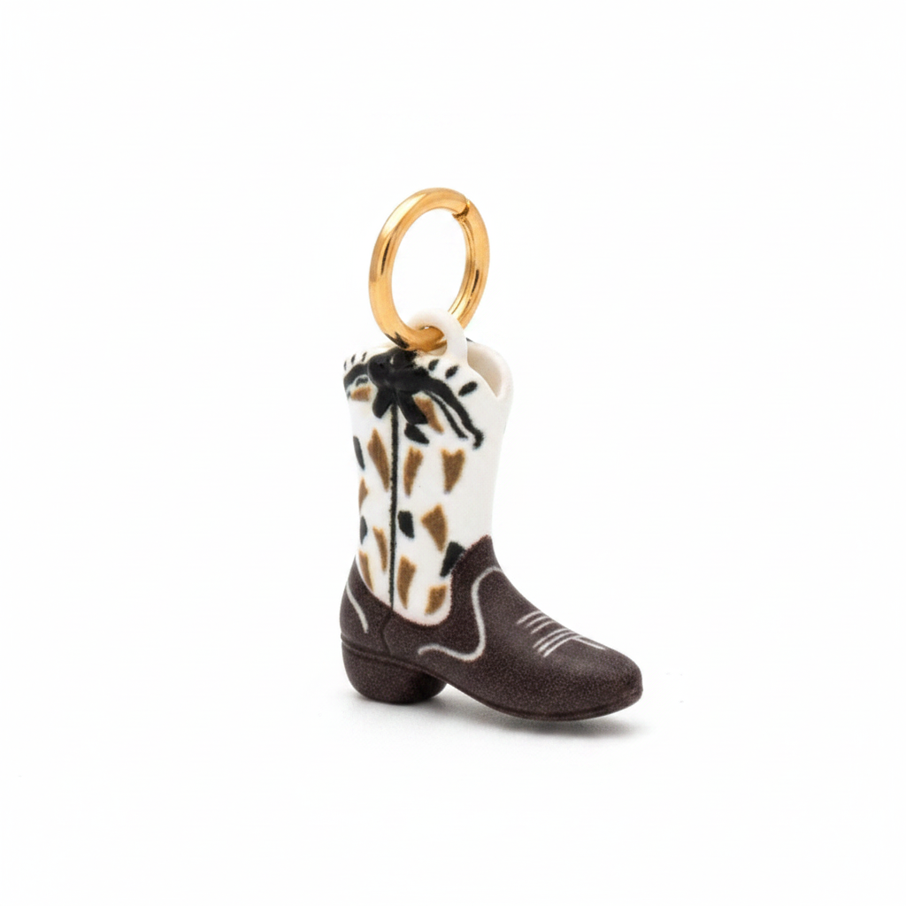 Cowboy Boot Charm 2 - White Background