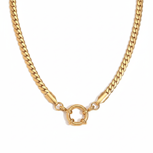 Cuban Link Chain White Background