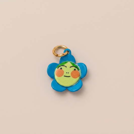 Flower Charm 1 - Beige Background