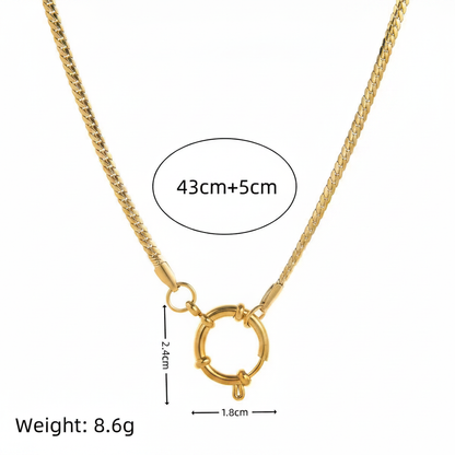 Franco Snake Chain Size Diagram