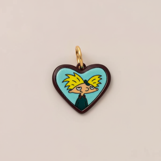 Heart Charm 1 - Beige Background
