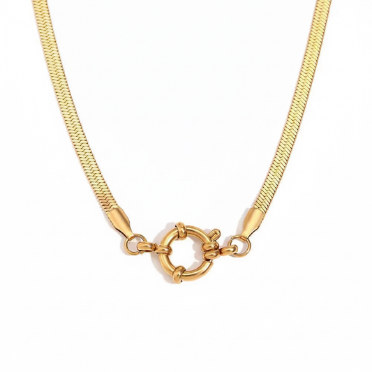 Herringbone Chain White Background