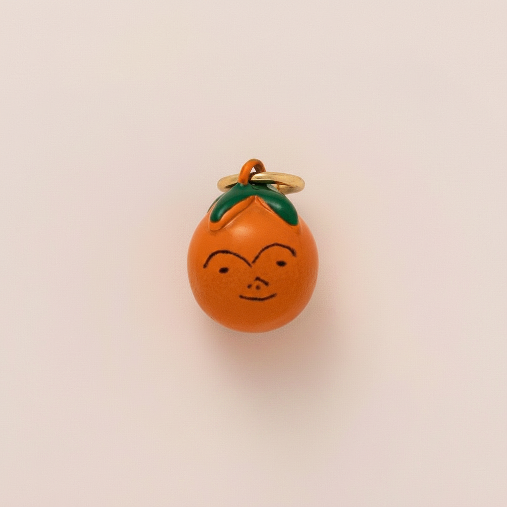 Orange Charm 1 - Beige Background