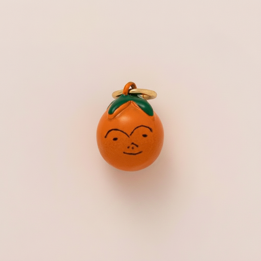Orange Charm 1 - Beige Background
