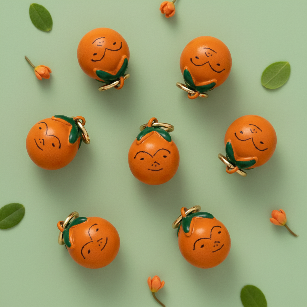Orange Charm 7 - Sage Green Group
