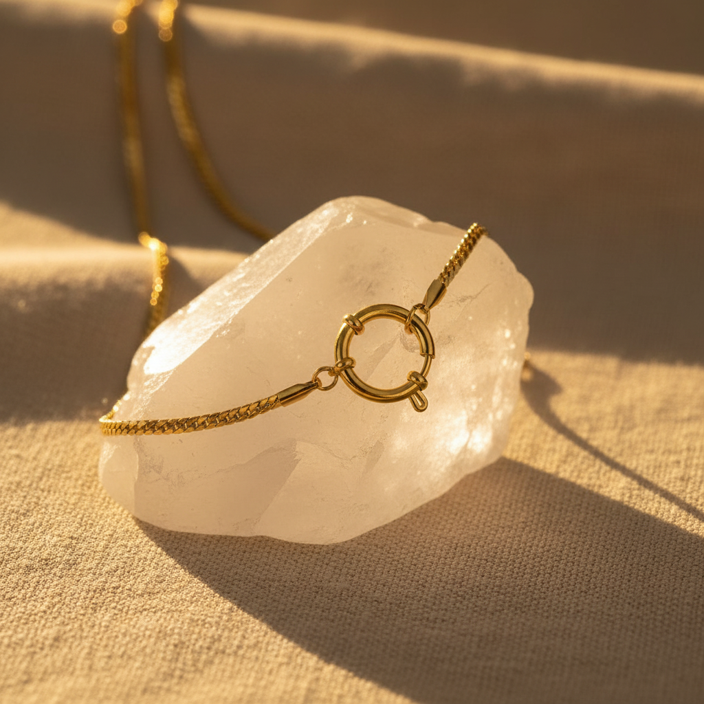Quartz Crystal Golden Hour