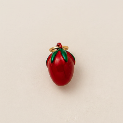 Strawberry Charm 1 - Beige Background